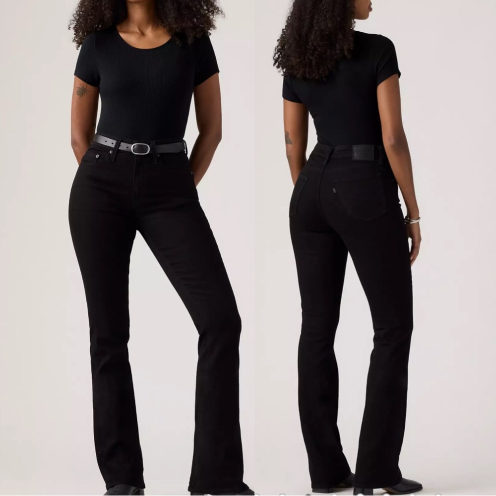 Levi’s 725 Women’s high rise bootcut jeans size 28X30 Classic Black NWT